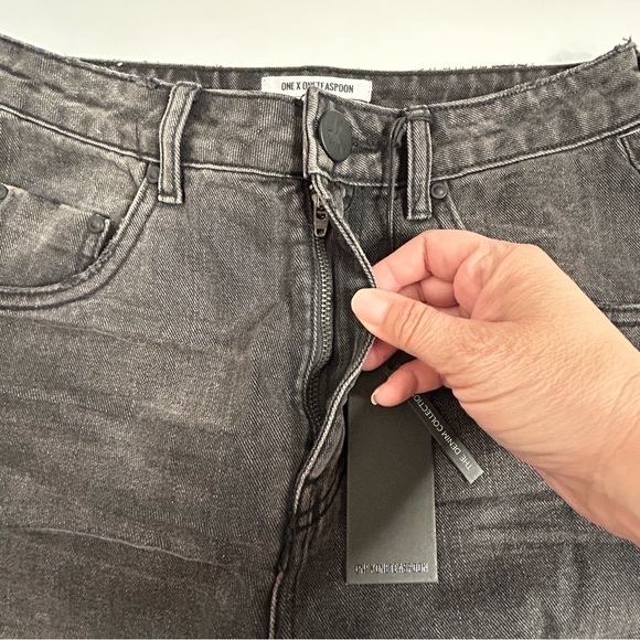 NWT One Teaspoon Super High Rise Freebirds Rigid Skinny Leg Denim Jeans - Picture 10 of 15